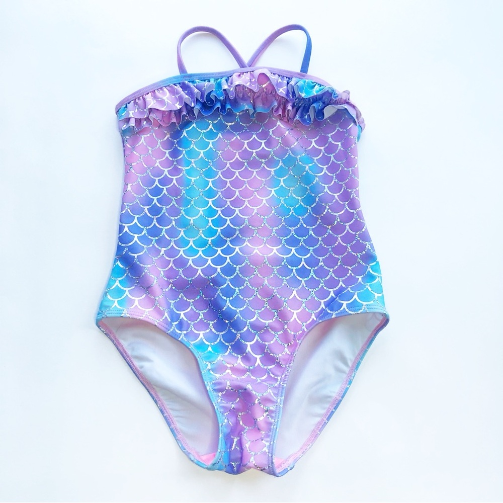 {H&M} Foil Print Mermaid Swimsuit